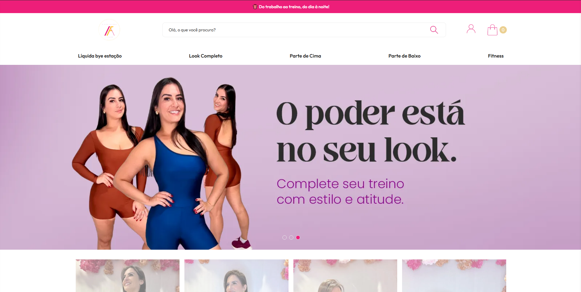 Prévia do site À Flor da Pele - O poder está no seu look